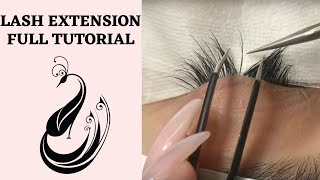 Eyelash Extensions 101  Full Tutorial on Application [upl. by Dorahs680]