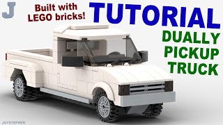 Tutorial  LEGO Dually Pickup Truck How To [upl. by Zuzana]