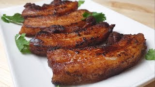 JUICY FRIED PORK BELLY RECIPE letscookwithelle [upl. by Veronique]