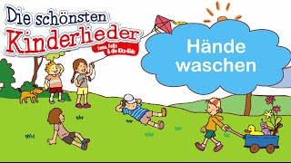 Hände waschen  Kinderlied mit Text zum mitsingen [upl. by Huxley]