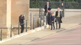 Prince Edward and Sophie Countess of Wessex arrive at royal wedding [upl. by Necyrb]