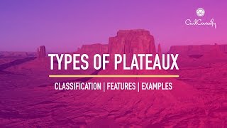 Types of Plateaux  Definition Examples [upl. by Bernita]