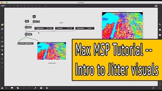 Max MSP Tutorial  Intro to Jitter  pt 1 [upl. by Paco]