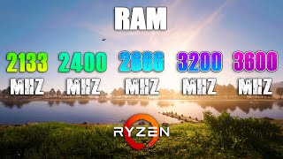 2133MHz vs 2400MHz vs 2666MHz vs 3200MHz vs 3600MHz RAM on Ryzen [upl. by Nevur791]