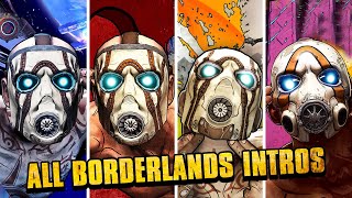 Borderlands  All Intros The PreSequel 1 2 amp 3 [upl. by Annoeik]