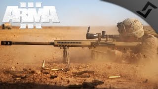 50 cal SniperSpotter Team  ARMA 3  3rd Ranger Battalion Main Op Gameplay  1st Person Gameplay [upl. by Joeann]