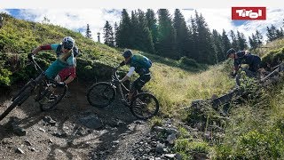 Fleckalmtrail langer Wurzeltrail bei Kirchberg  Great Trails Tirol [upl. by Maighdlin]