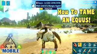 Ark Mobile Easy Equus Tame Equus Pursuit  Equus Taming Ark Mobile  Equus Ability  Equus Lasso [upl. by Eilac748]