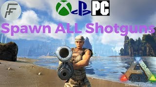 ARK Survival Evolved How to Spawn Shotguns [upl. by Aneala]