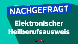 Nachgefragt Elektronischer Heilberufsausweis  Ein Produkt der Bundesdruckerei [upl. by Doug]