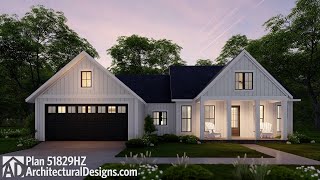 Under 2000 Sq Ft  Country Cottage House Plan 51829HZ Virtual Walkthrough  ADHousePlans [upl. by Carol-Jean]