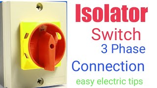 Isolator switch connection [upl. by Madonia]