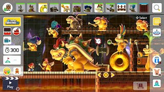 Super Mario Maker 2  All Bosses Battle Course Maker Hard Level [upl. by Belier201]