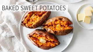 BAKED SWEET POTATO  how to bake sweet potatoes perfectly [upl. by Atteuqnas]