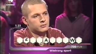 Lukasz wygrywa teleturniej daje slowo ha ha [upl. by Sprague]