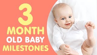 3 Months Old Baby Milestones [upl. by Maurey]