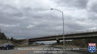 Rimouski  Autoroute 20 Eastbound [upl. by Riabuz]