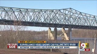 Witness watched helplessly as car falls off bridge [upl. by Trevah]