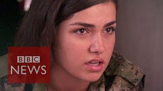 Islamic State are afraid to see women with guns  BBC News [upl. by Ettennej511]