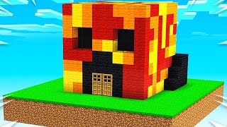 Preston vs Brianna Sky House Battle  Minecraft [upl. by Rosenwald]