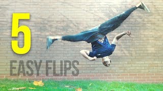 5 EASY FLIPS Anyone can Learn on Grass [upl. by Carn]