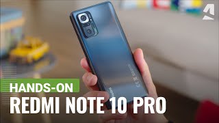 Xiaomi Redmi Note 10 Pro Max handson and key features [upl. by Norrad218]