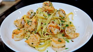 Easy Shrimp Scampi Recipe with Fettuccini [upl. by Melia300]