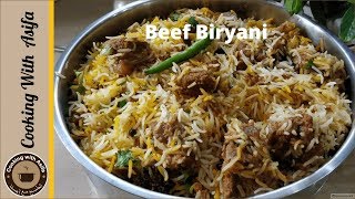 Perfect Degi Beef Biryani Recipe By Cooking with Asifa [upl. by Hatti250]