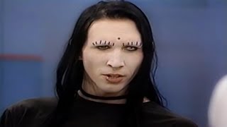 Marilyn Manson Interview  Phil Donahue Show  1995 HD REMASTERED By me [upl. by Sunny]