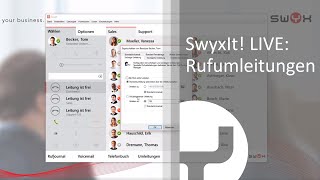 SwyxIt LIVE Rufumleitungen [upl. by Yattirb]