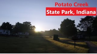 Potato Creek State Park   South Bend IN   Campground Review  Family Adventure [upl. by Eixirt]