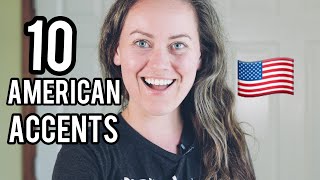 10 American Accents Imitation Examples [upl. by Innob413]