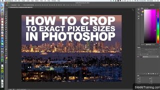 How to Crop to Exact Pixel Sizes in Photoshop [upl. by Borgeson]