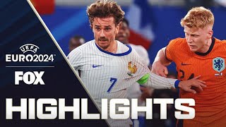 Netherlands vs France Highlights  UEFA Euro 2024 [upl. by Arahsit13]