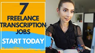 7 Freelance Transcription jobs  Make 60h from home transcribing [upl. by Grimonia]