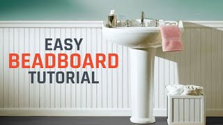 How to Install Beadboard or Wainscoting [upl. by Nolur]