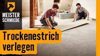 Trockenestrich verlegen  HORNBACH Meisterschmiede [upl. by Laehcor]