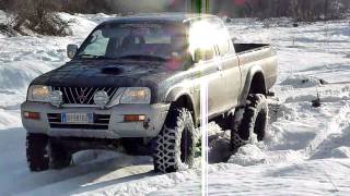 Mitsubishi L200 amp the snow [upl. by Winwaloe]