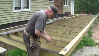 DIY Deck Part 9  Fastening Deck Boards [upl. by Notneiuq236]