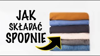 Jak składać spodnie👖🔥 Szybkie sposoby i TRICKI na składanie spodni⭐️Zrób porządek w swojej szafie✅✅ [upl. by Odlaumor]