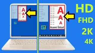 Bilgisayar Ekran küçültme Çözünürlük Windows 10 ayarları [upl. by Aerdua313]