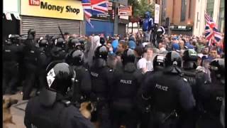 Police injured in mindless Belfast riots [upl. by Aniram299]