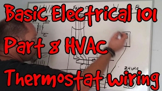 BASIC ELECTRICAL 101 08  HVAC Thermostat wiring and troubleshooting [upl. by Ileak]