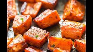 Savory Roasted Sweet Potatoes [upl. by Ardnasac667]