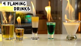 Four Flaming Drinks [upl. by Yelnek]