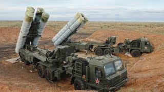 Russian antiaircraft missile system S400 in action [upl. by Ytsirhc166]