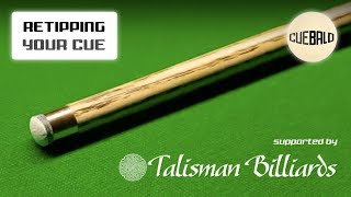 How to ReTip  Change Your Snooker Cue Tip  Ferrule Restoration [upl. by Miharba]