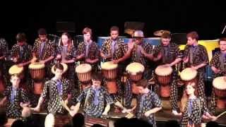 Djembe traditional by Campbell Hall World Drumming Ensemble [upl. by Yennor]