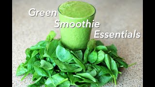 BananaBlueberrySpinach Green Smoothie A Beginners Guide to Green Smoothie Essentials [upl. by Miah906]