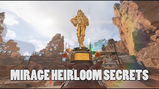 ALL Mirrage heirloom animations Including secret ones  Apex legends [upl. by Akemyt366]